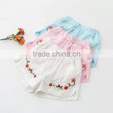 Child Girl Cute Embroider Shorts Summer Kid Short Flower Knited Summer Girl Shorts thumbnail-3