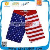 China Custom 4 Way Stretch American Flag Board Shorts thumbnail-1