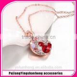 Fashion Zircon Inlaid Pendant Necklace thumbnail-1