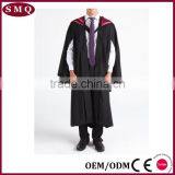 Wholesale Black Robe Choir Uniform Master Graduation Gown thumbnail-2