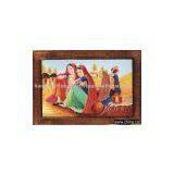 Group of Traditional Lady in Village, Painting on Board thumbnail-1