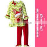 Children Christmas Clothes Girls Rare Editions Cute Long Sleeved T-shirt and Red Pants Set Christmas Celebrating Suit thumbnail-1