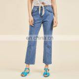 2017 High Quality Ladies embroidered Casual Jean Pants