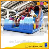 AOQI inflatable play center kid indoor slide amusement park sea treasure inflatable slide for sale