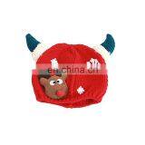 New Style Toddler Kids Cartoon Christmas Elk Horn Crochet Knitted Reindeer Hat thumbnail-2