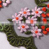 Custom Colorful Embroidery Lace Fabric for Dress QX-06 thumbnail-4