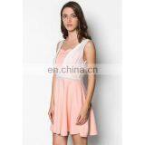 OEM 2016 Women Casual Dress Fashion Sleeveless Layered Lace Dress thumbnail-3