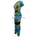 Wholesale Tie Dye With Carton Printing 2 Piece Joggers Crop Top and Stacked Hollow Out Pants Set thumbnail-3