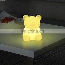 2019 Hot Selling LED Baby Kid Night Light 7 Colors Flashing Rechargeable Cute Design Bear Shape Night Lamp thumbnail-2