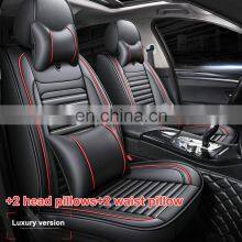 2021 Luxury Car Seat Covers for Universal Cars Leather Seat Covers Front and Rear Split Bench Protection thumbnail-2