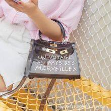 Tote Bags Luxury Handbags for Women Crossbody Handbags Women Hand Bags Purse and Hat Set Transparent New Fashion Pvc PU Girls thumbnail-3