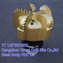 17 1-2 GS1905-Steel Body PDC Bit