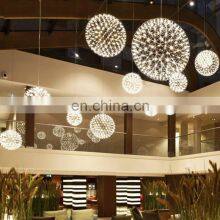 Modern Spark Chandeliers LED Fireworks Hanging Light Decor Ball Pendant Lights For Shop Mall thumbnail-2