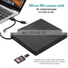 External CD Drive USB 3.0 Portable CD/DVD +/-RW Drive Slim DVD/CD ROM Rewriter Burner Compatible With Laptop Desktop PC TYPE C thumbnail-3