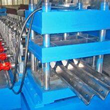 Aluminum-Zinc Alloy Coated Steel Sheet Highway Crash Beams Guardrail 2 or 3 Waves Making Machine Manufacture Machinery Production Line thumbnail-4