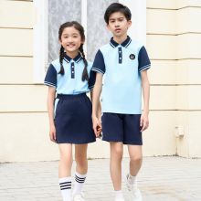 2023 new school uniforms children summer Polo shirt