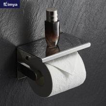 304 Stainless Steel Toilet Paper Holder Bathroom Accessories Paper Box Paper Shelf Model 3309A thumbnail-1