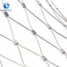High Quality Stainless Steel Cable Mesh Fence/made in China Protecting Mesh Woven Diamond Plain Weave Customized 7*7,7*19 CN;HEB