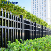 Customizable Powder Coated Wrought Iron Steel Fence Panels for Decorative Boundaries thumbnail-1