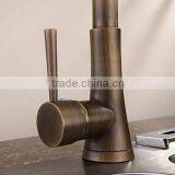 Bronze Long Spout Single Handle Brass Kitchen Faucet thumbnail-3