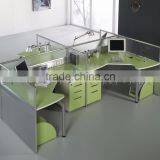 Modern Linear L Shape Office Modular Two Sided Cubicle Workstation(SZ-WS268) thumbnail-2