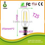 2015 New led filament bulb 2w 110lm/w directly factory wholesale low price high quality led fialment lamp