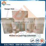 Food Packaging Paper Bag Pouch With Grip Top thumbnail-2