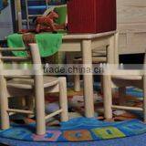 Small Solid Wood Kids Square Dining Table for Kindergarten Activity#SP-P007 thumbnail-4