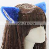 CAT Ears Hair Clip , White Lining, for Cosplay Costume Party Halloween thumbnail-3