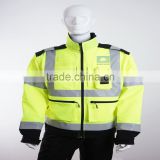 EN 20471 high visibility poly-cotton outdoor safety reflective apparel with reflective tape