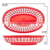 12 Patriotic Deli Serving Baskets Foodservice Fast Food Basket Oval Plastic Truck Food Reusable Service Dinner Ware Restaurant thumbnail-3