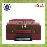 Red Color Functional Travel Bags Nylon Spinner Luggage thumbnail-4