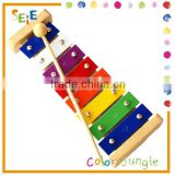 8 keys Xylophone,Wood toy musical instrument xylophone music notes