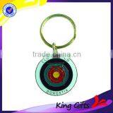 Promotional Cheap Price Target Soft Enamel Key Chain With Epoxy Coating