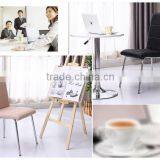 Factory Vendor New Design High Quality Cheap Metal Chromed Dining Chairs thumbnail-3