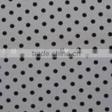 Black Dot on Green Polyester Milk Fiber Spandex Print Fabric Names thumbnail-4