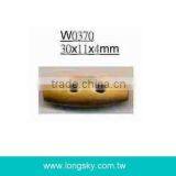 (#W0370) 30mm Long 2 Holes Small Wooden Toggle Button thumbnail-1