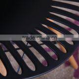 Wood Legs Side Chairs Dining Room Round Plastic Chair thumbnail-2