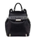BK4048 Hot Sale Trendy Fashion Black Lady Drawstring Leather Custom Backpack thumbnail-1