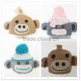 Crochet Monkey Baby Animal Beanie Hats