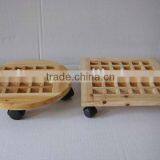 Wooden Flower Pot Trolley(FSC Certificate)