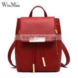 PU Leather Travel School Bags for Teenager Girls Korean Style Backpack Bag Supplier's Choice