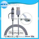 Factory Direct Sale High Quality Mfi 2 in 1 Cable Certified From Lontion thumbnail-3