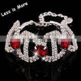 Silver & Gold Daily Fashion Alloy Crystal Bracelets Jewelry thumbnail-3