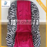 Baby Car Seat Cover Protector Teal Zebra With Hot Pink Minky Toddler Car Seat Cover                        
                                                Quality Choice