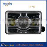 4inch * 6inch square headlights LED sealed beam high/low beam for jeep headlight