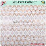 High Quality White Circular Pattern Ornament of Chinese Style Embroidery Fabric for Wedding Dress thumbnail-2