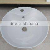 Ceramic White Wash Basin Bathroom Round Shape Single Hole Wash Basin New Desigh Hot Sale Best Quality Art Basin YB002 thumbnail-3