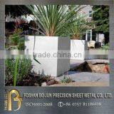 China Wholesaler Customized Garden Outdoor Big Square Planter, Metal Planter Fabrication
