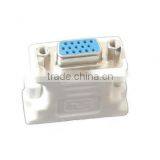 DVI-I Male (24+5 Pin) To VGA HD 15 Female Adapter